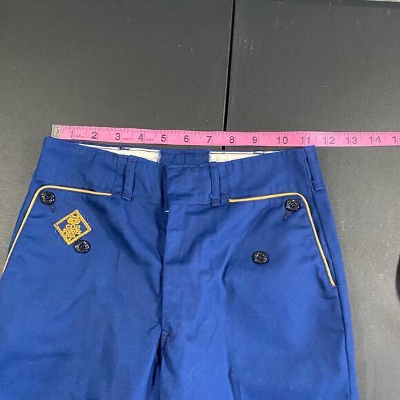 Boy Scouts BSA Pants 23X21 Blue Embroidered Uniform Bottoms Trousers sz6 Small - Picture 5 of 8
